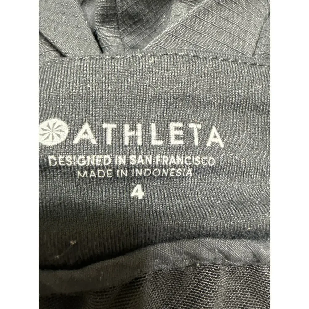 Athleta Trekkie Jogger 2.0 Pant Black Womens Size 4 Hiking Travel Outdoor